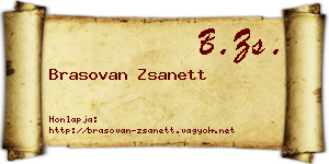 Brasovan Zsanett névjegykártya